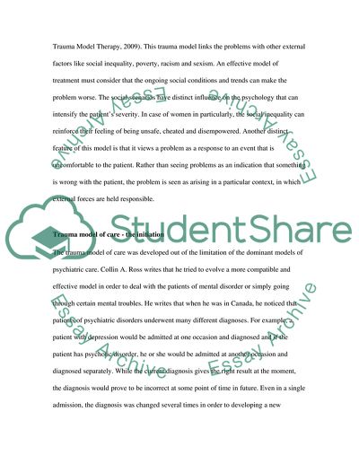 Trauma Model of Care
