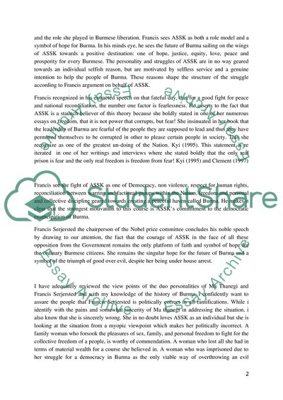 Ma Thanegis Views of ASSK