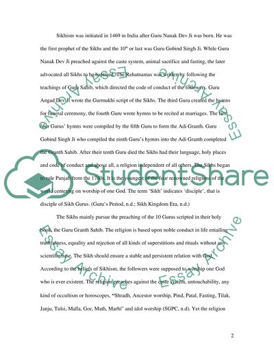 Sikhism essay topics picture