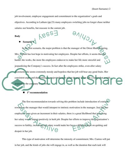 Motivation and Job Attitudes