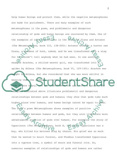 Ovids Metamorphoses and the Odyssey