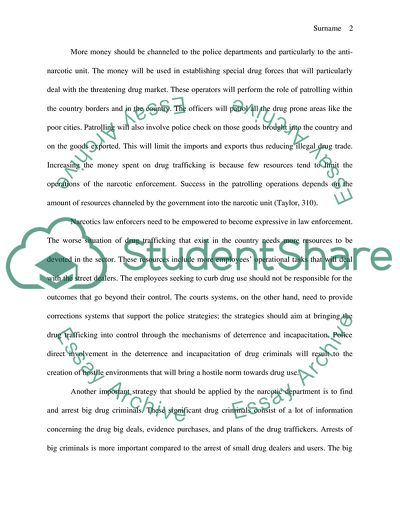 Illegal Drug Trafficking in the USA