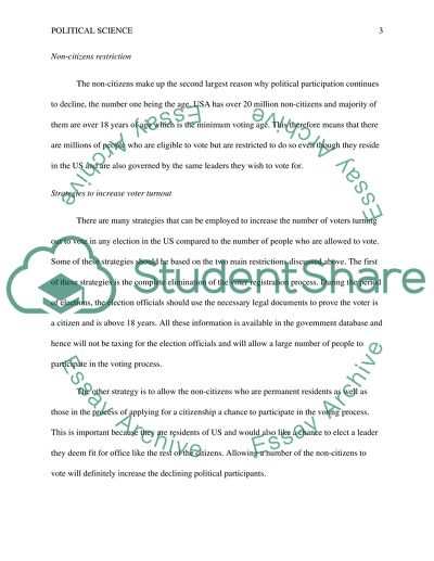 Political Participation of Citizens through Voting
