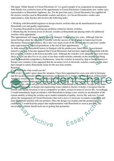 John Snyder in Circuit Electronics