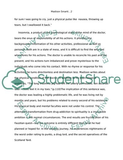 BOOK REVIEW ON MADISON SMARTT BELLS DOCTOR SLEEP