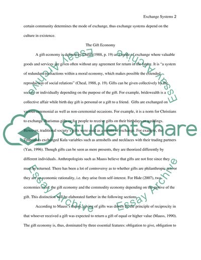 Implications for Exchange Systems