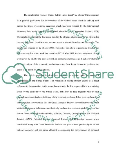 Jobless Claims Fell in Latest Week by Meena Thiruvengadam