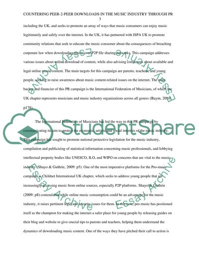 Music industry and peer-2-peer download