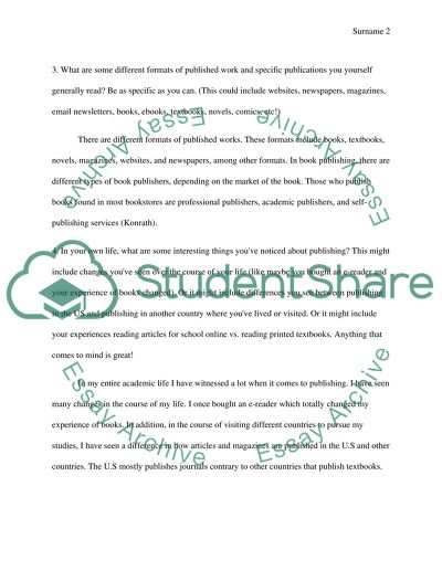 Thinking about Publishing