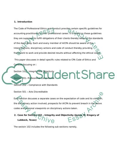 Code of Professional Ethics and Conduct