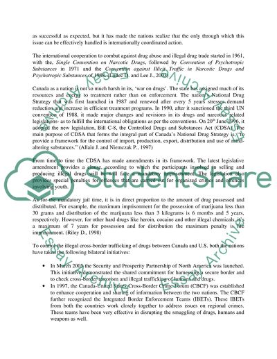 Trafficking in Illegal Drugs and Persons