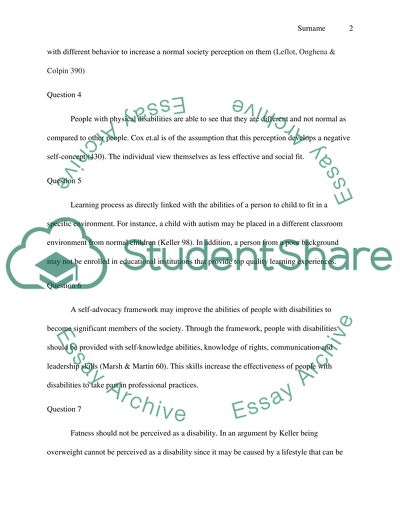 Living with Disabilities