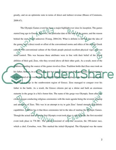 How will The London 2012 Olympic Games affect the U.K. economy