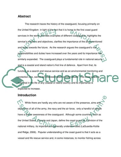 The Future of the Coastguard