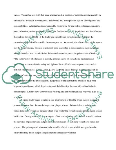 Correctional Leadership