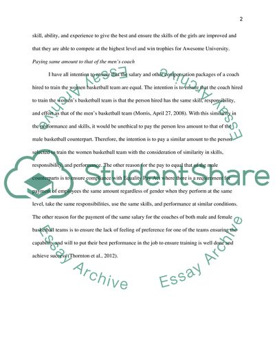 Hiring Women as a Basketball Coach