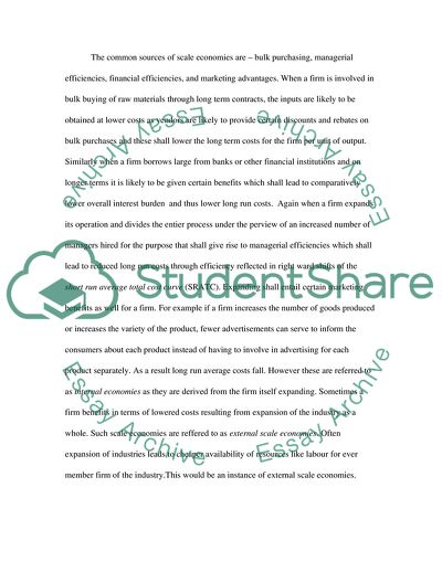 How Do Economies of Scale Come About