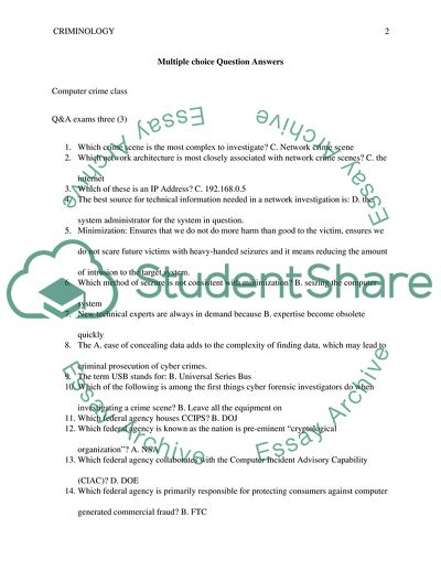 Criminology Computer Crime Issues