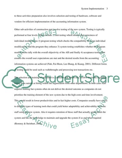 Factors for Successful Implementation of Enterprise Systems