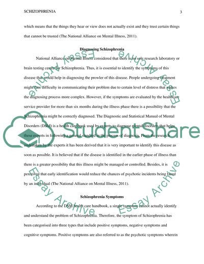 Psychological Aspect of Schizophrenia