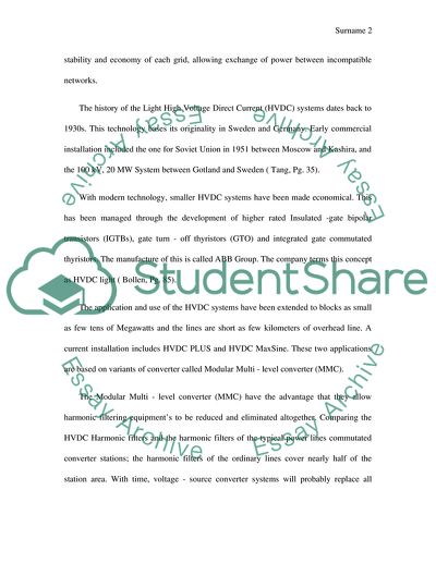 Light High Voltage Direct Current Systems
