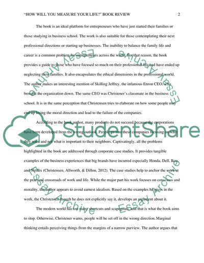 How Will You Measure Your Life