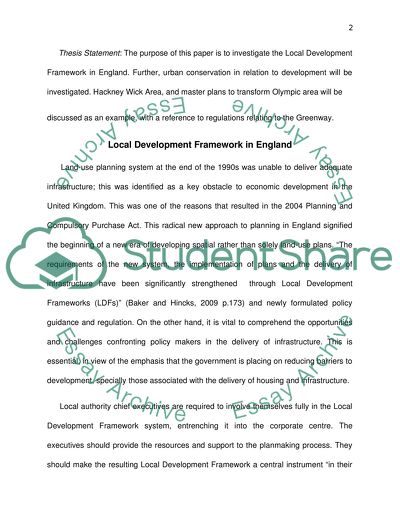 Local Development Framework in England