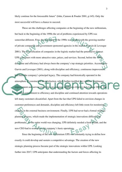 UPS Company Strategy