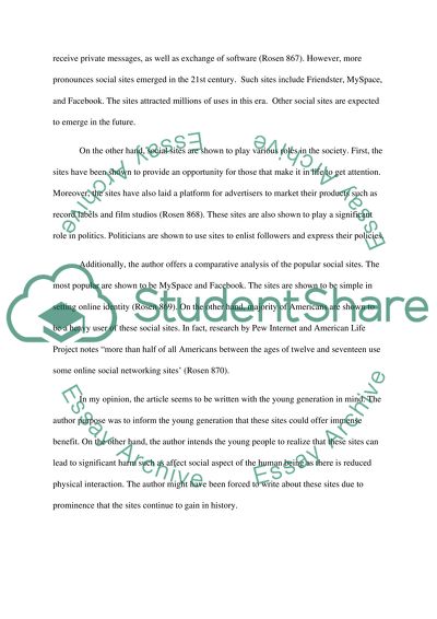 reader response essay examples