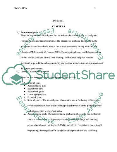 Education: Analyzing the Curriculum