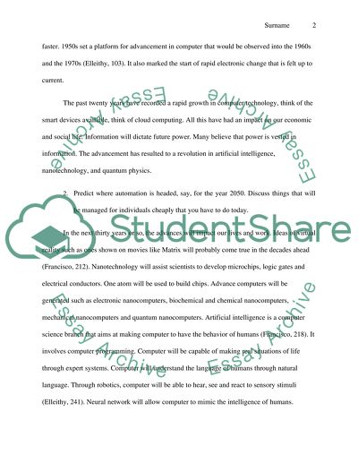 Computer and Technological Advancement