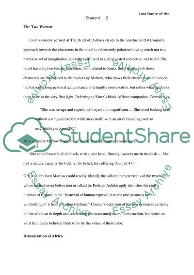 Joseph Conrads of Africa and Africans in the Much-Eulogized Novel the Heart of Darkness