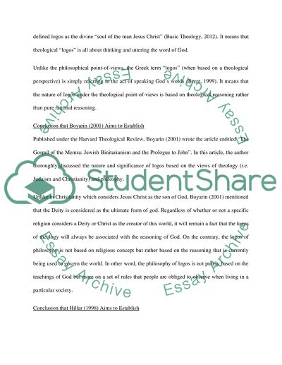 Reason, Faith, and Logos