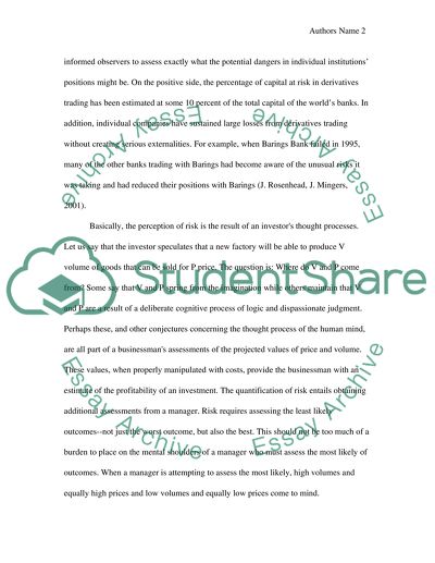 Discuss the various ways in which modern investors manage the risk in their portfolios