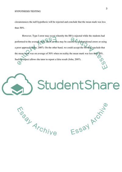 Hypothesis Testing as an Essential Part of Decision-Making Procedure