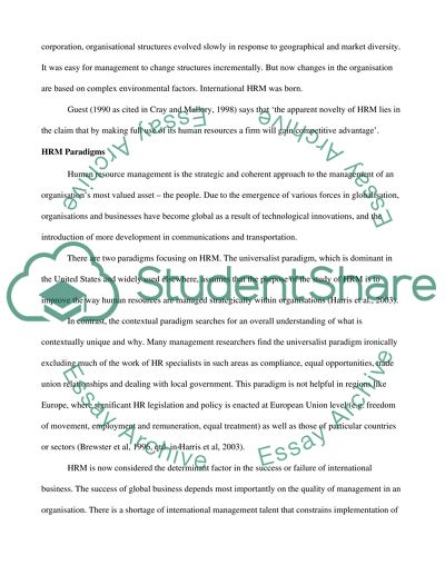 How institutional and cultural issues impact International HRM