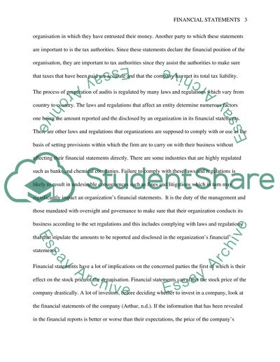 Financial Accounting Reports