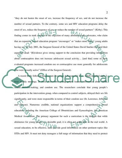 The Postponing Sexual Involvement Curriculum Among Youths