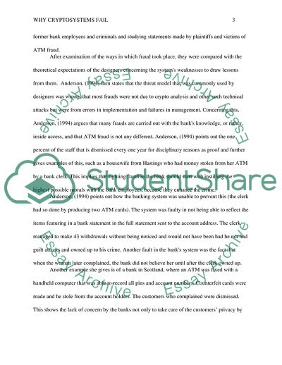 Why Cryptosystems Fail