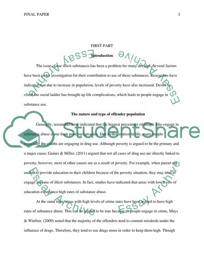 The Issue of Use Illicit Substances