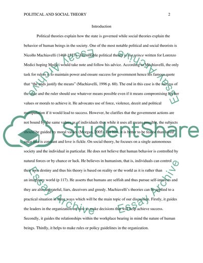 Political and Social Theory