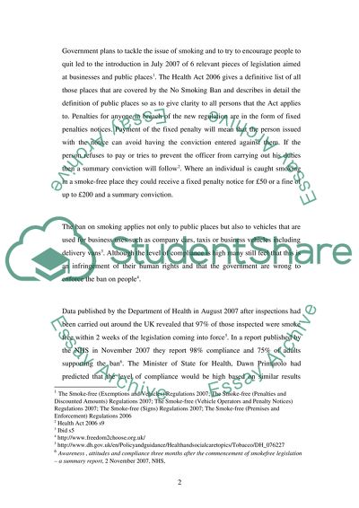 New Smoke Free Legislation