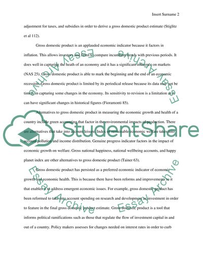 Economic measurements