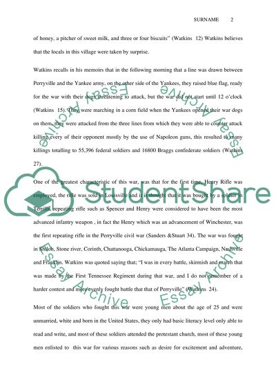 The Battle of Perryville and Company Aytch