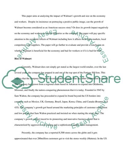 Is Walmart Good for the Economy and Bad for Workers