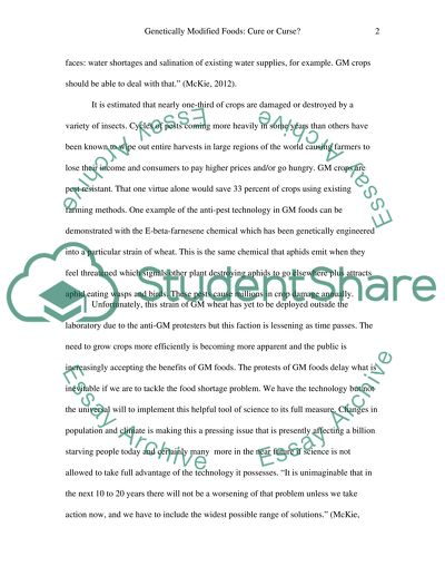 Genetically Modified Foods: Cure or Curse