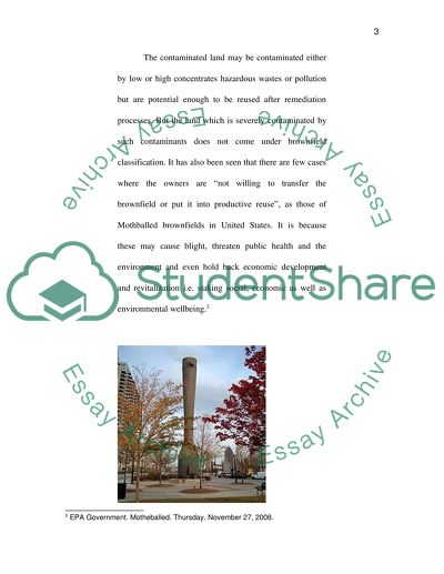 Contamination and Remediation of Sites