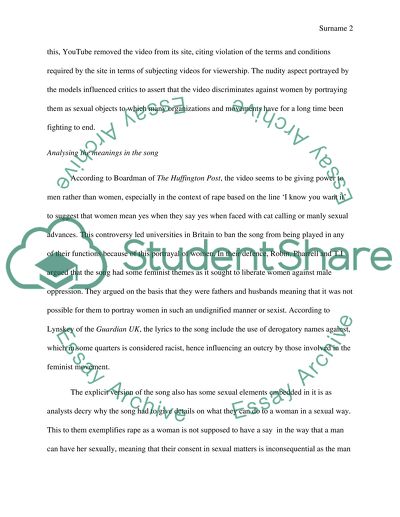 Blurred Lines by Robin Thicke