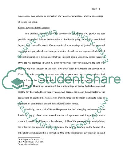 Going Deep into the Issue of Criminal Advocacy