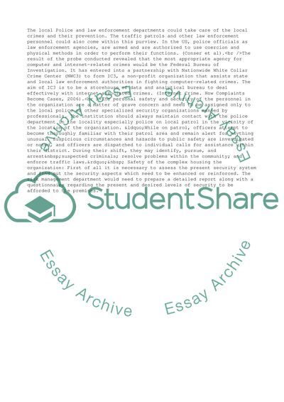 Working with Local Law Enforcement